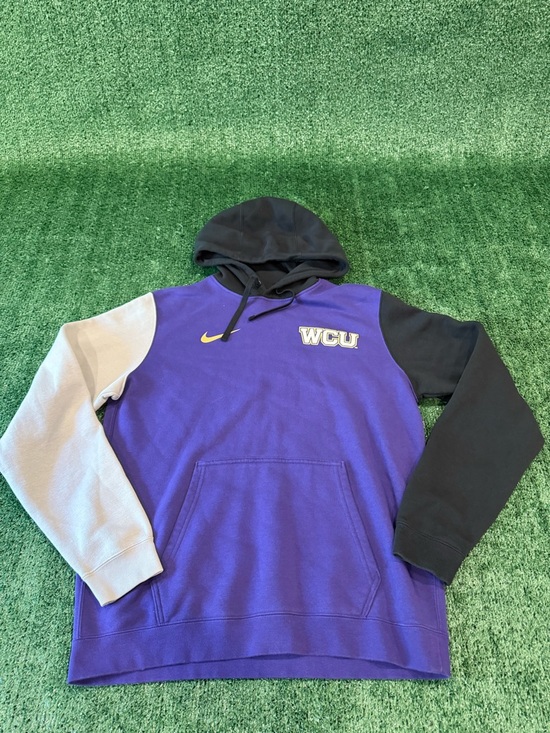 Nike Other - Nike Men's WCU Colorblock Crewneck Hoodie - Purple/Black/Cream